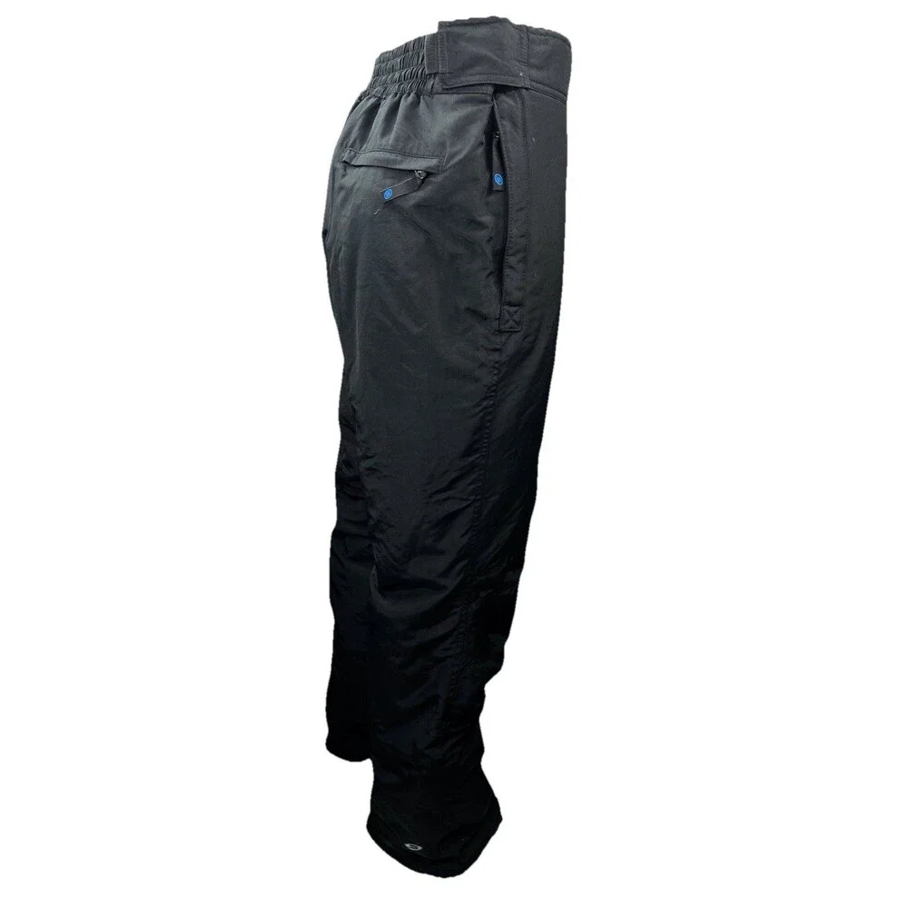 SLALOM Men L Black Ski Snowboard Pants Cold Weather Snowmobile Baggy Outer Layer